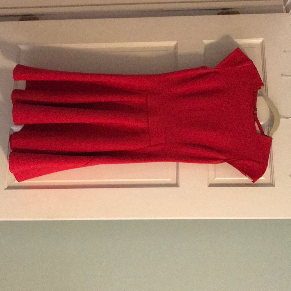 Red cocktail dress